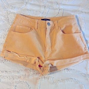 Forever 21 Orange creamsicle corduroy shorts. size 27. Worn once